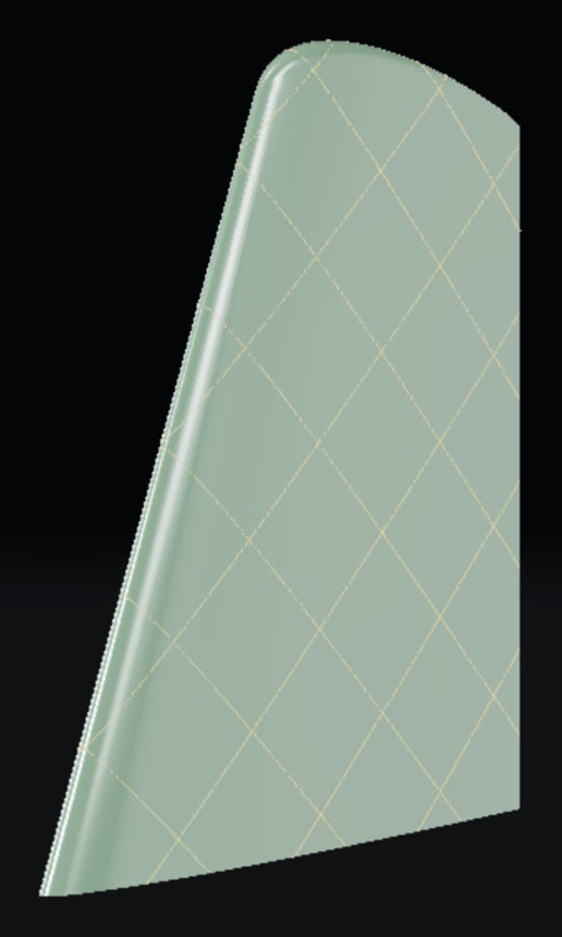 Rib pitch 30 mm